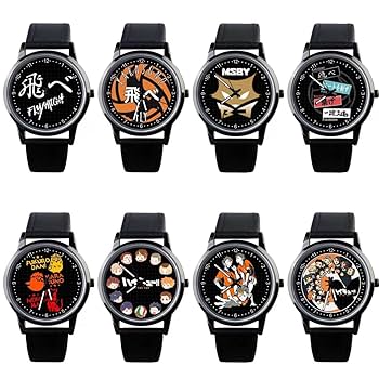 Amazon.co.jp: ハイキュー!! 腕時計 クオーツ時計 フ烏野 音駒