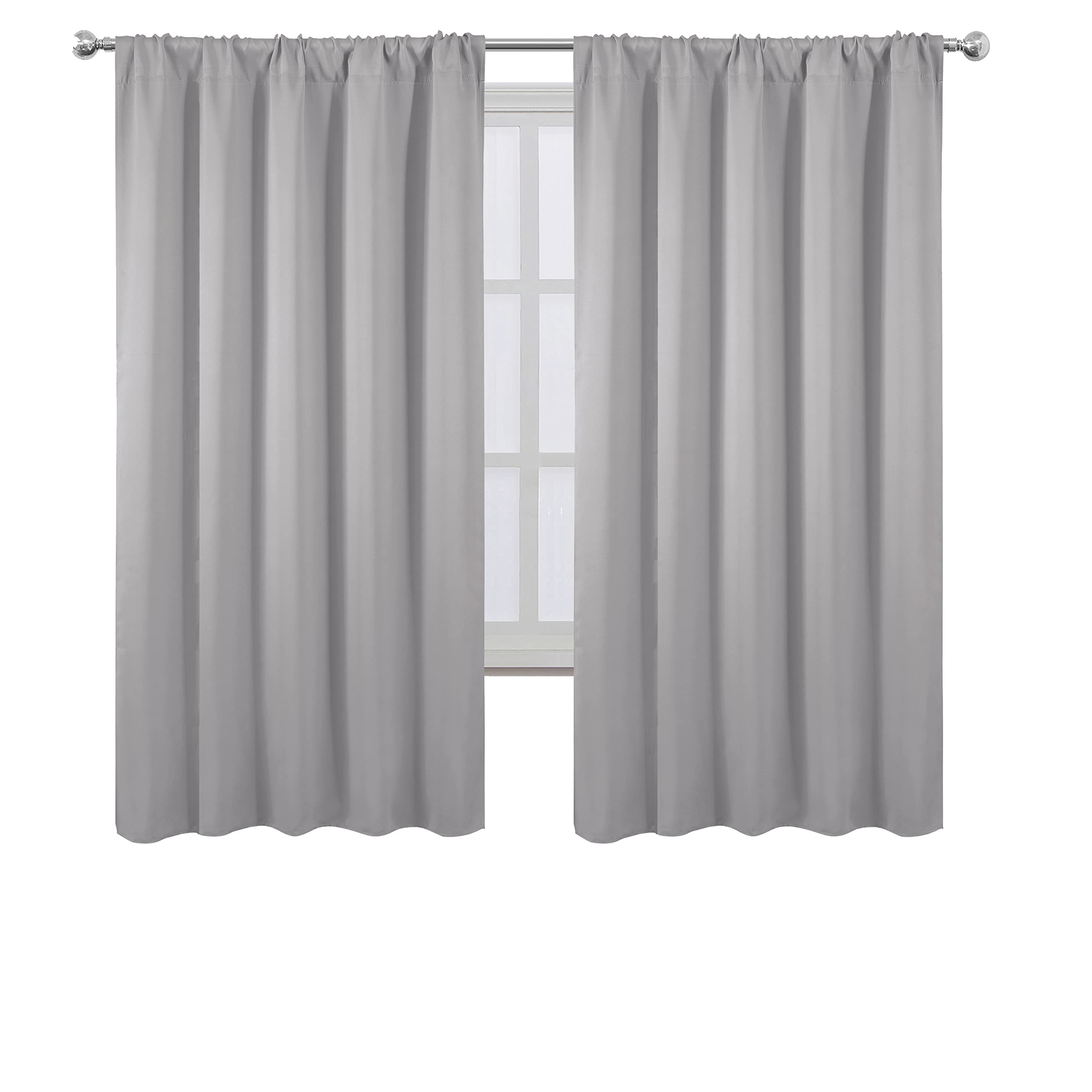 Cortinas De 2 Paneles 2 Beydodo 2 Paneles De Cortinas Opacas De Tela