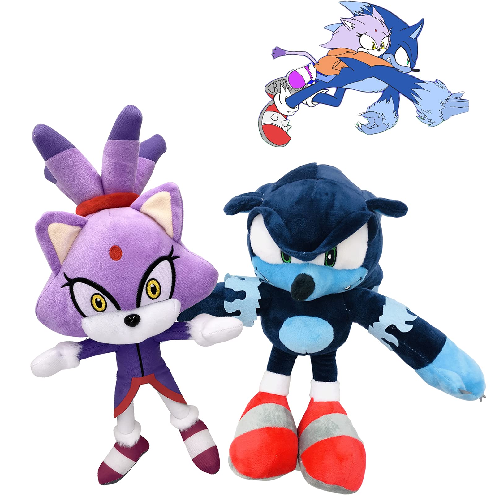 Buy 13.4in Blaze The Cat Plush Sonic ,11in Werehog Sonic Plush Sonic
