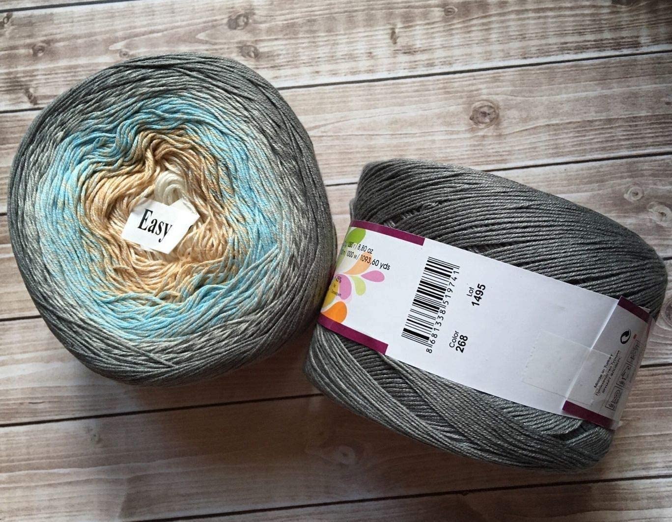 YarnArt Flowers – Gradient Cotton Acrylic Blend, 250g (8.8 oz