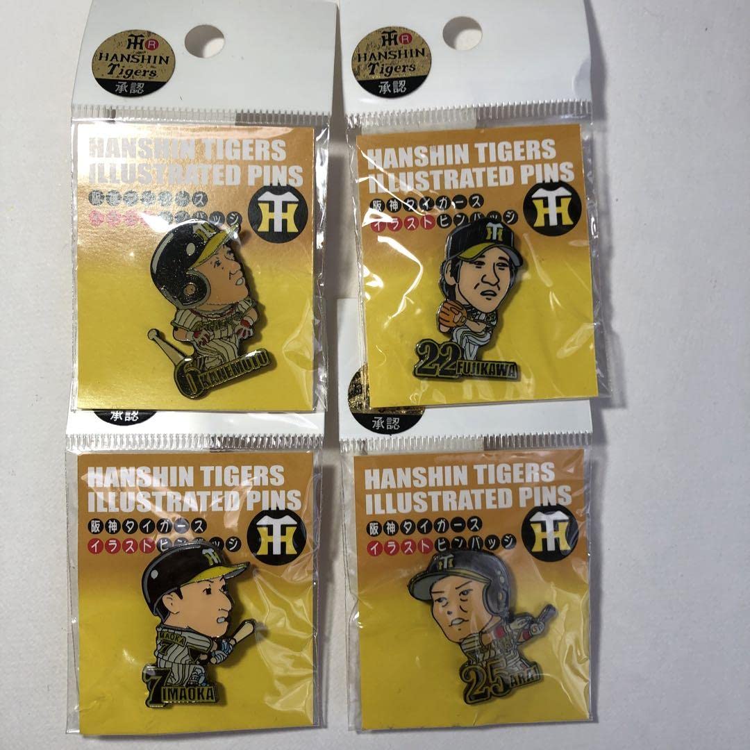阪神タイガース　ピンバッジ4個セット 阪神タイガース ピンバッジ4個セット