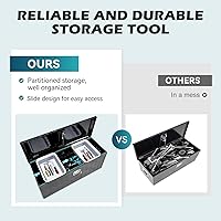 Vista 4 de 36" Lx15 Wx15 H Aluminum Tool Box, Heavy Duty Truck Bed Toolboxes with 2 PCS Keys, Upgraded Widest Tool Box Used for Truck Bed