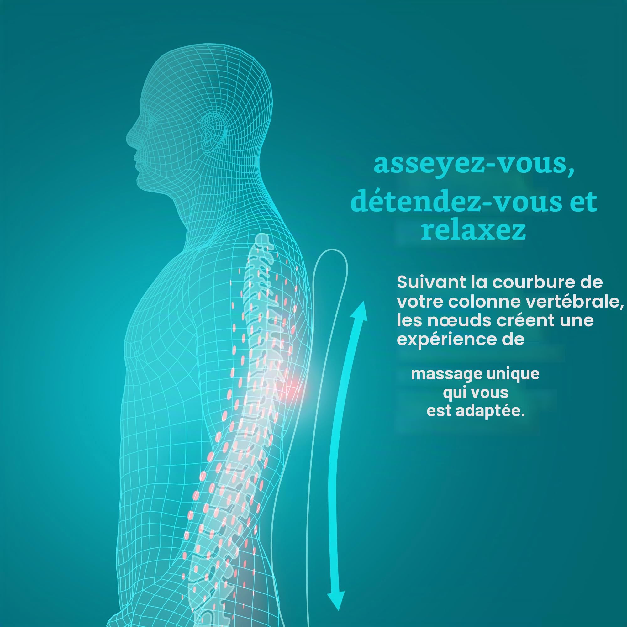 Homedics Siège Massant Shiatsu Dos et Épaules, Noir | Fauteuil de Massage Réglable, 3 Types de Massage, Rouleaux, Vibration, Chaleur Apaisante, Tension Musculaire