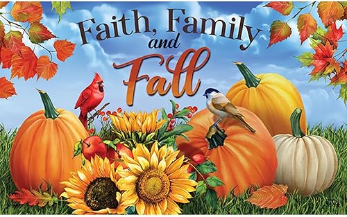 Miniatura 4 de Briarwood Lane Felpudo Faith Family and Fall de 30 x 18 pulgadas para interior y exterior