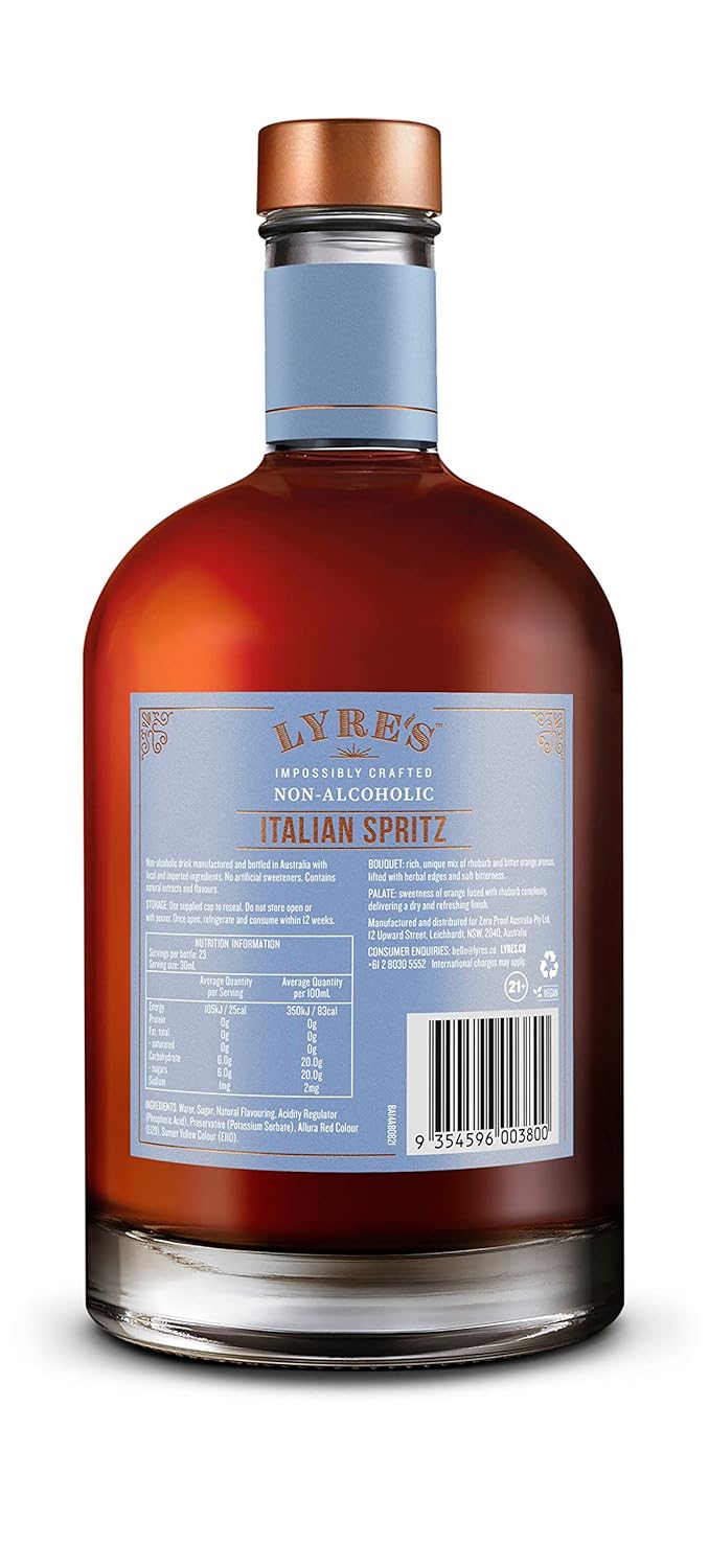 Lyre's Rosa Negroni - Non-Alcoholic Spirit Set (Pack of 3) | Dry London (Gin Style), Aperitif Rosso (Sweet Vermouth Style) & Italian Spritz (Bitter Orange Spritz Style) | Award Winning | 23.7 Fl Oz