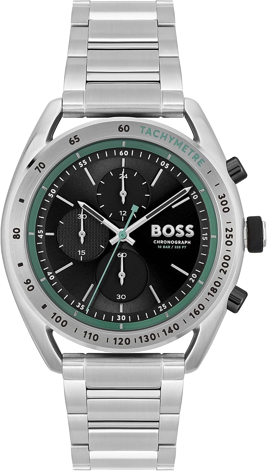 BOSS Center Court Men’s Chronograph Stainless Steel Watch – Water Resistant
