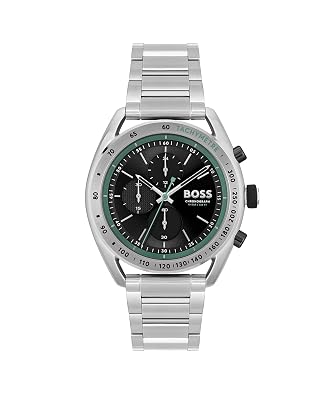 Boss Montre Chronographe à Quartz pour Homme Collection Center Court avec Bracelet en Acier Inoxydable Argenté - 1514023
