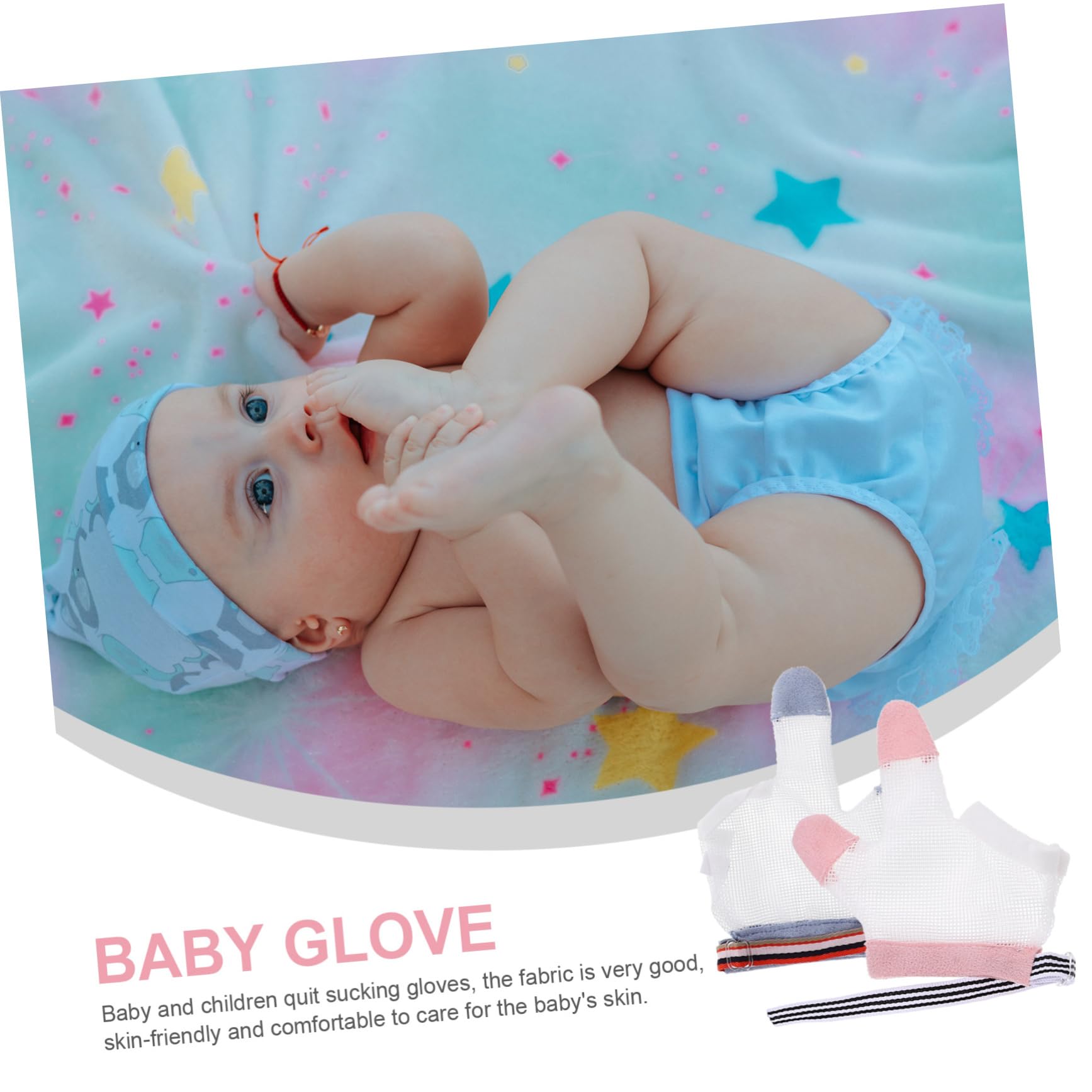 Toyvian 10paare Daumenlutschen Stopp-handschuhe Atmungsaktive Anti-biss-handschuhe Für Kleinkinder Tragbare Und Bequeme Zum Schutz Vor Daumenlutschen Und Kratzen