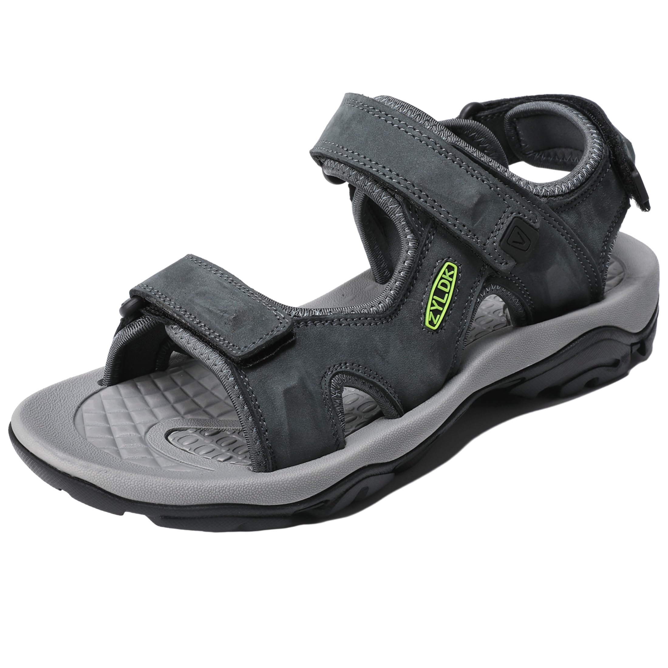 Sandale Homme Cuir Été Bout Ouvert Sandale de Sport Été Extérieur Chaussures de Sport d'eau Plage Confortable