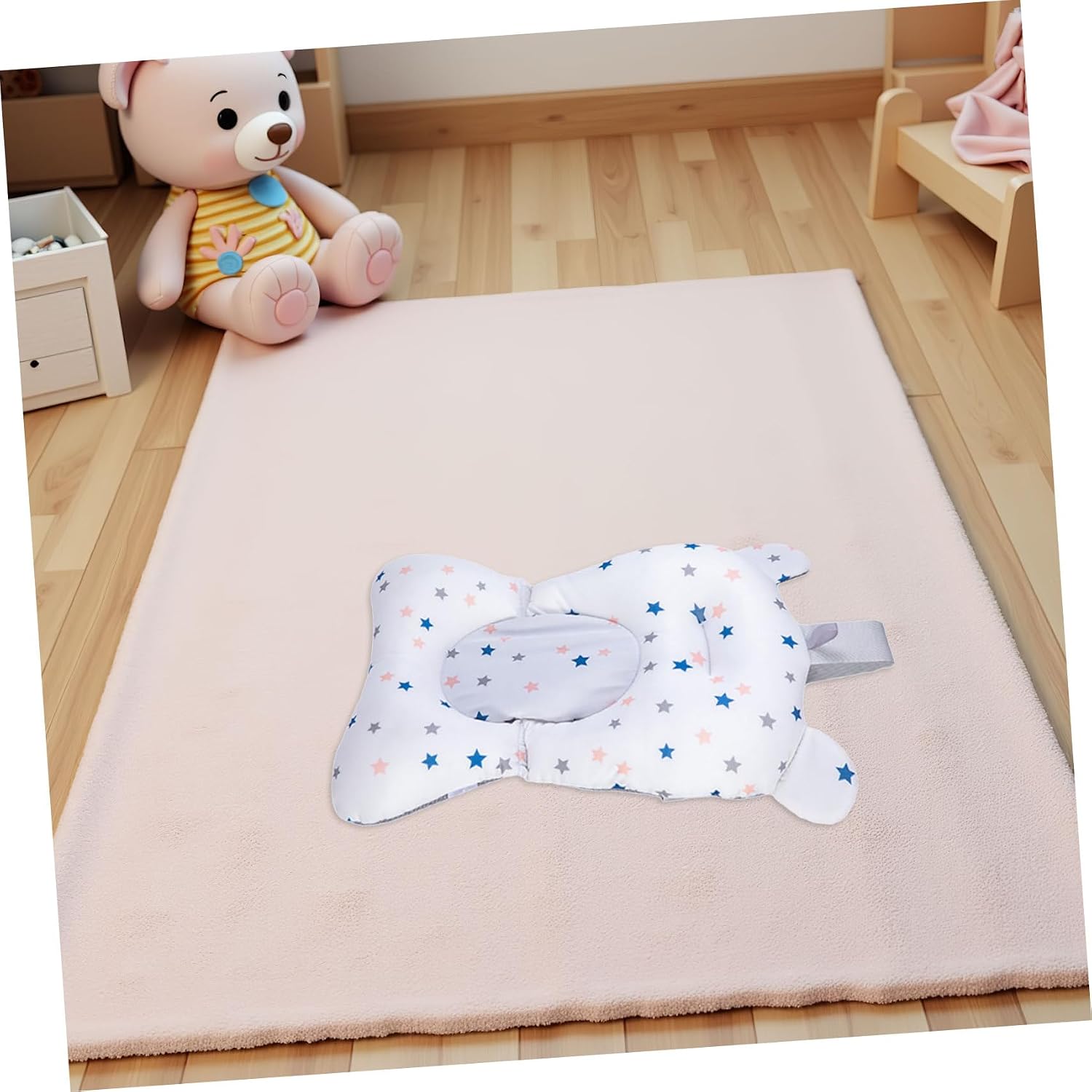 SUPVOX Bath Support Cushion and Suspension Pad for Newborns and, Upgraded Star Pattern, Soft Mesh Material, Reclining Bath Seat for Bathtubs and Summer Use