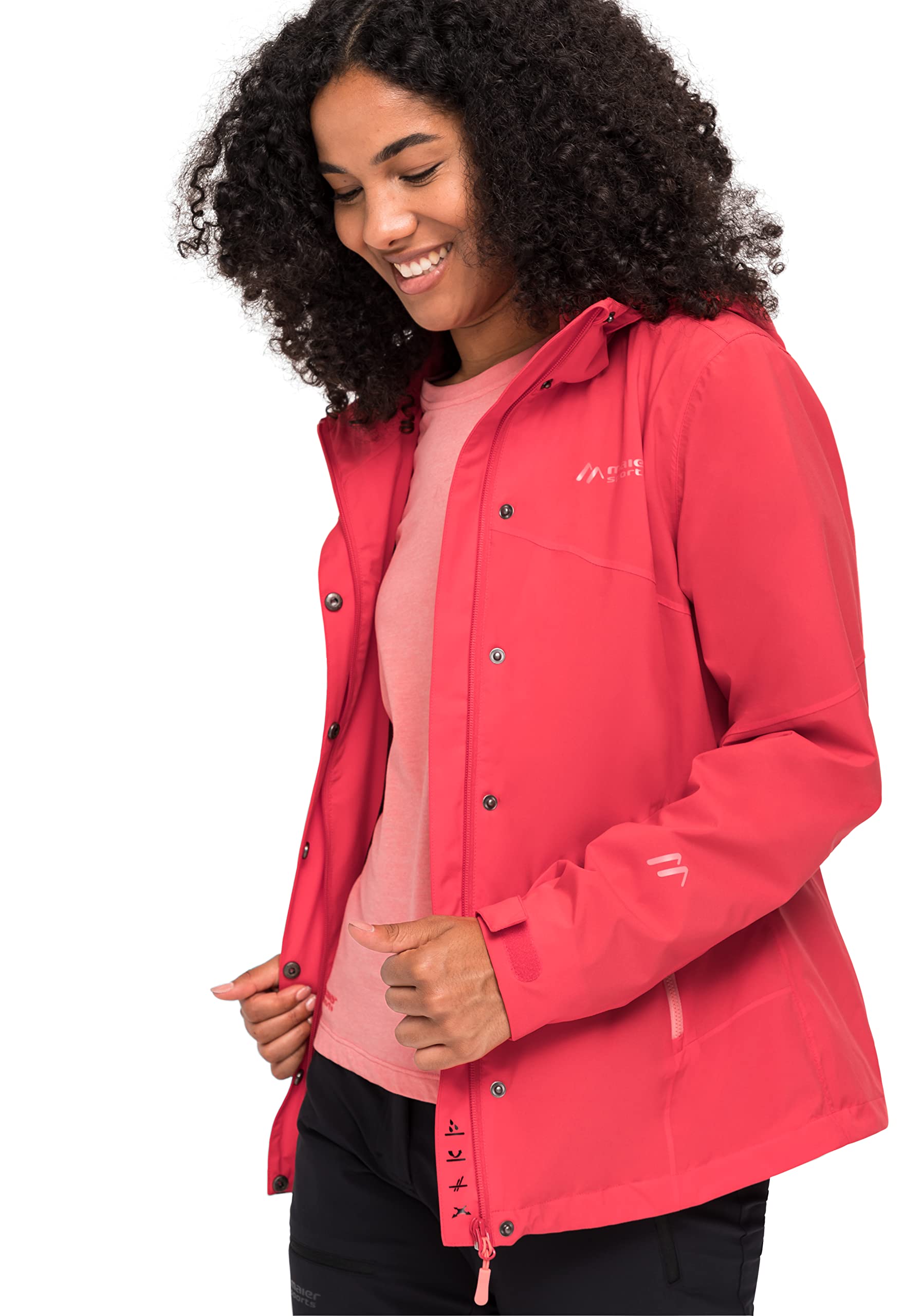 Maier Sports Metor Rec W, Damen Outdoorjacke, Wasserdichte Wanderjacke mit sportlichem Schnitt, PFC-frei, Silverplus Netzfutter & mTEX Wetterschutz