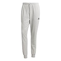 adidas Homme Essentials FEELCOZY French Terry Pant, Medium Grey Heather/Black