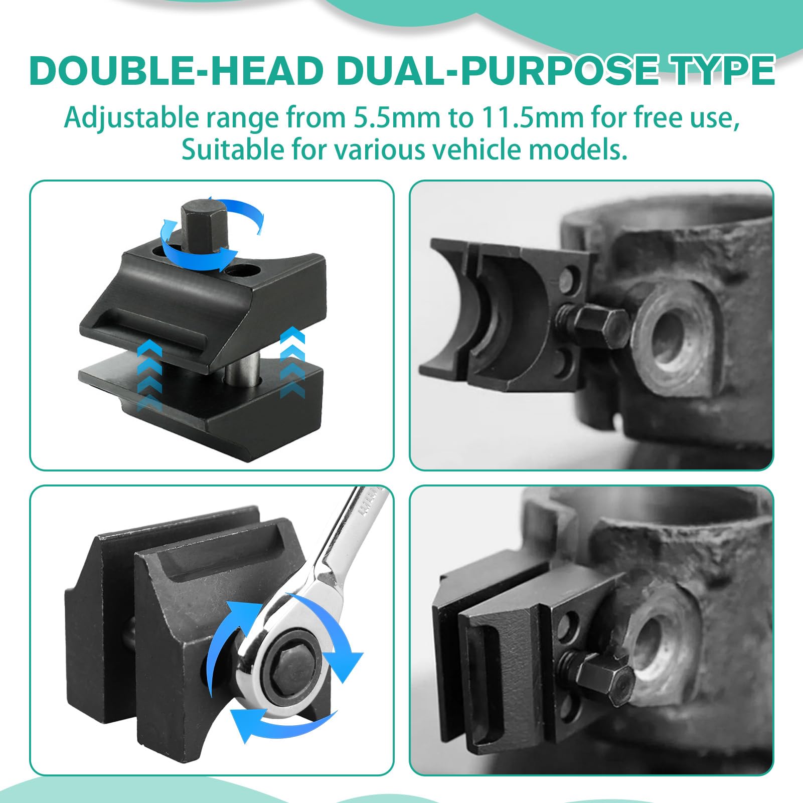 Écarteur de Jambe de Force Universel Outil Démontage Amortisseur Extracteur Rotule Suspension Acier Trempé pour Réparation Automobile Voiture SUV