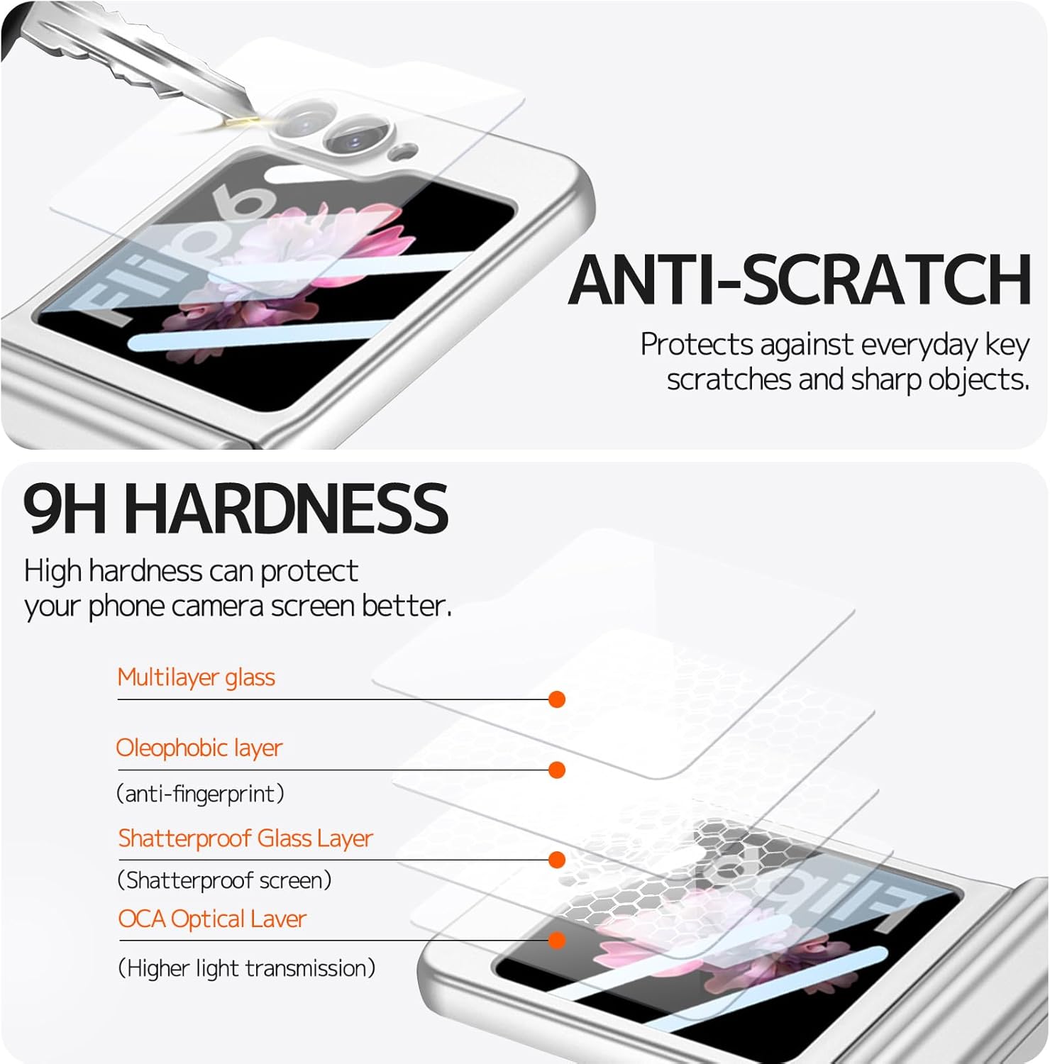 NINKI for Galaxy Z Flip 6 and Flip7 FE Case with S Pen, All Inclusive Magnetic Hinge for Samsung Z Flip6 Case with Screen Protector, Full Body Slim Protective Cover for Samsung Flip 6 5G 2024 - Silver