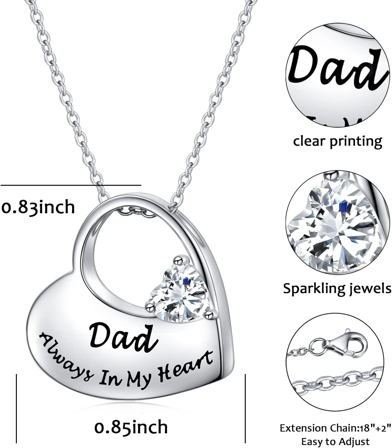 S925 Sterling Silver Urn Necklace for Ashes Cremation Memorial Keepsake Pendant Necklace Jewelry for Women - Image 7