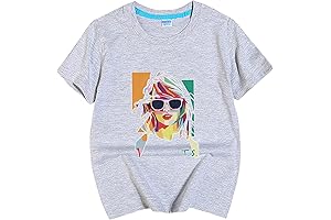 Children's Cotton Casual Wear Cartoon Game Print Comfy Solid Color Shirts
