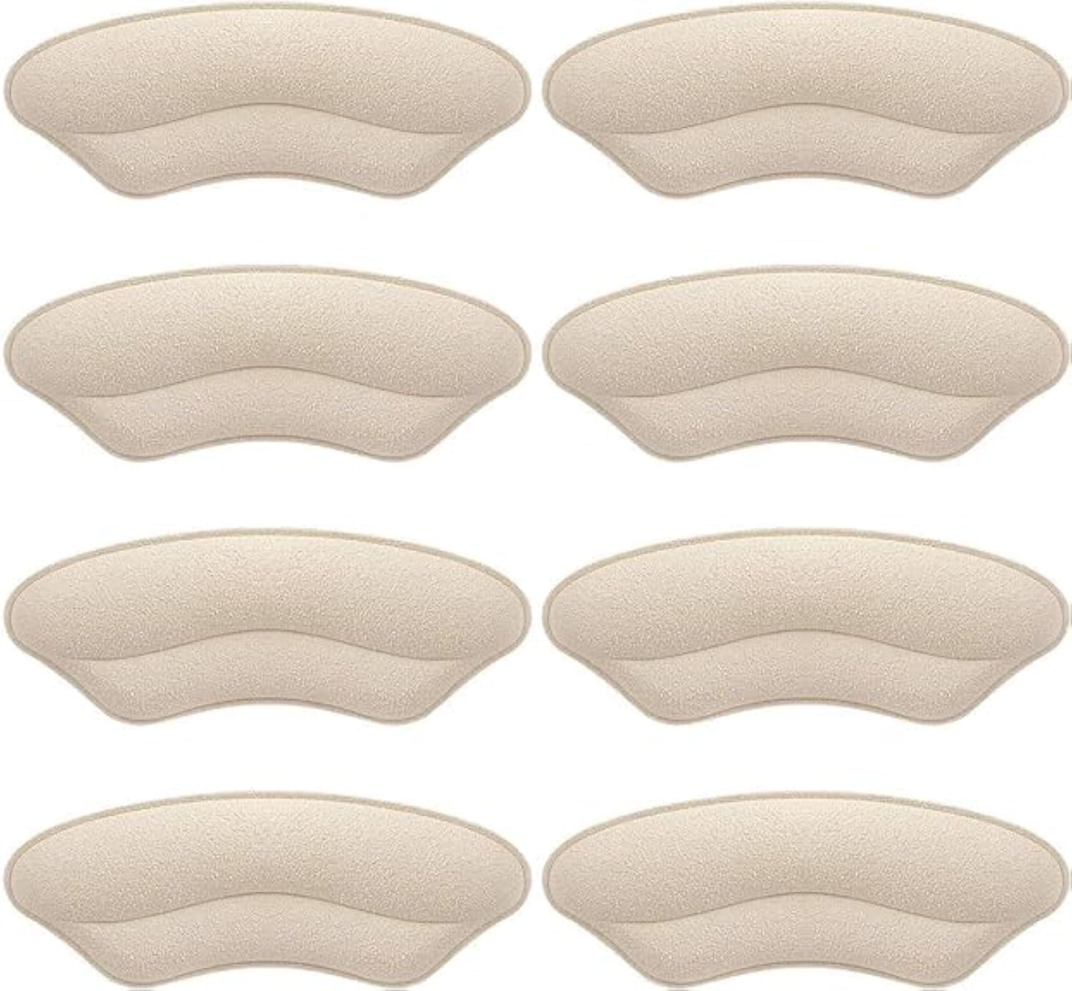 Heel Grips Liner, Cushions Heel Pads Insert Prevent Too Big, Slipping, Blisters, Filler for Loose Shoe Fit ((Pale Apricot))