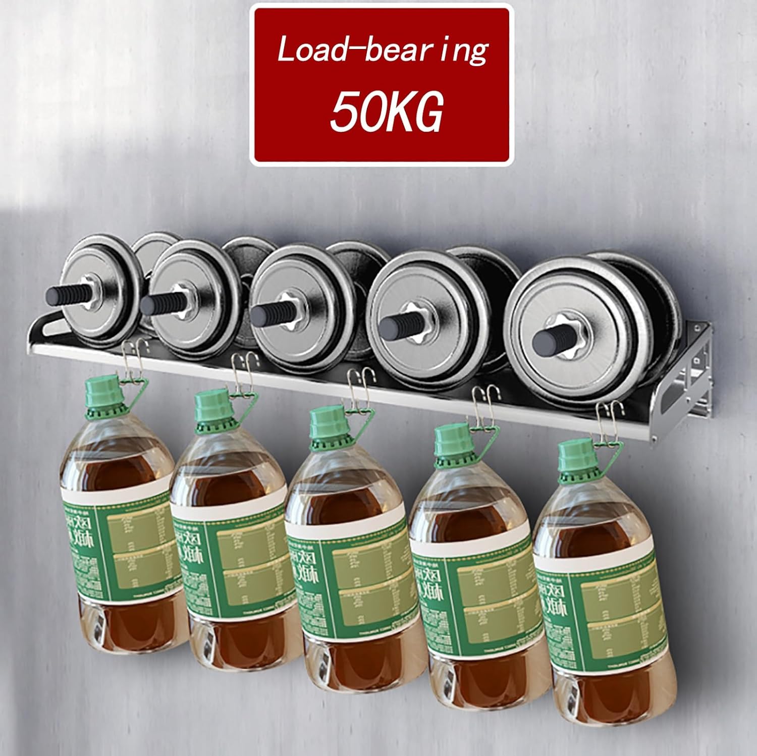 304 Stainless Steel Wall Desk Workbench - Wall Mounted Folding Table, Easy to Install & Clean, Ideal for Food Truck, Kitchen, Restaurant, Garage, Laundry, Utility Room