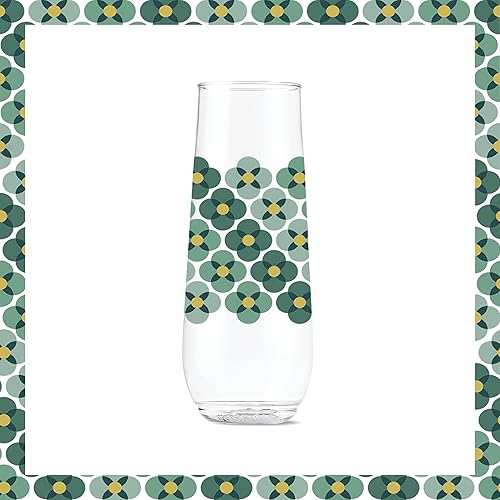 Vista 34 de TOSSWARE POP Vino Designer Series - Formas 3, juego de 6, calidad premium, reciclables, irrompibles y transparentes de plástico transparente