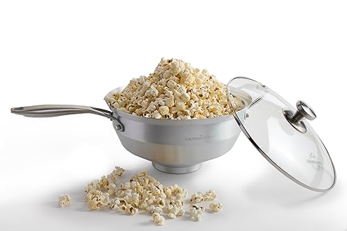 Popcorn Popper | No-Shake, No-Stir Premium Stovetop Popcorn Maker |