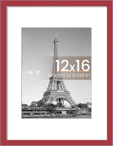 Vista 11 de upsimples - Portarretratos de 8.5 x 11 pulgadas, para fotos de 6 x 8 pulgadas con paspartú o de 8.5 x 11 pulgadas sin paspartú, marcos de fotos