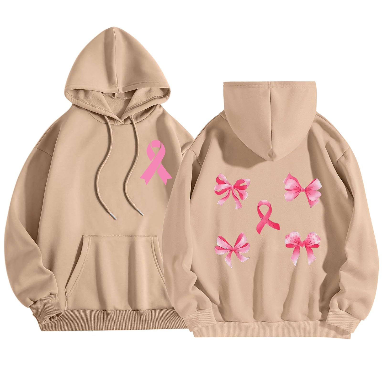 Pull surdimensionné Octobre Rose automne hiver chaud style décontracté