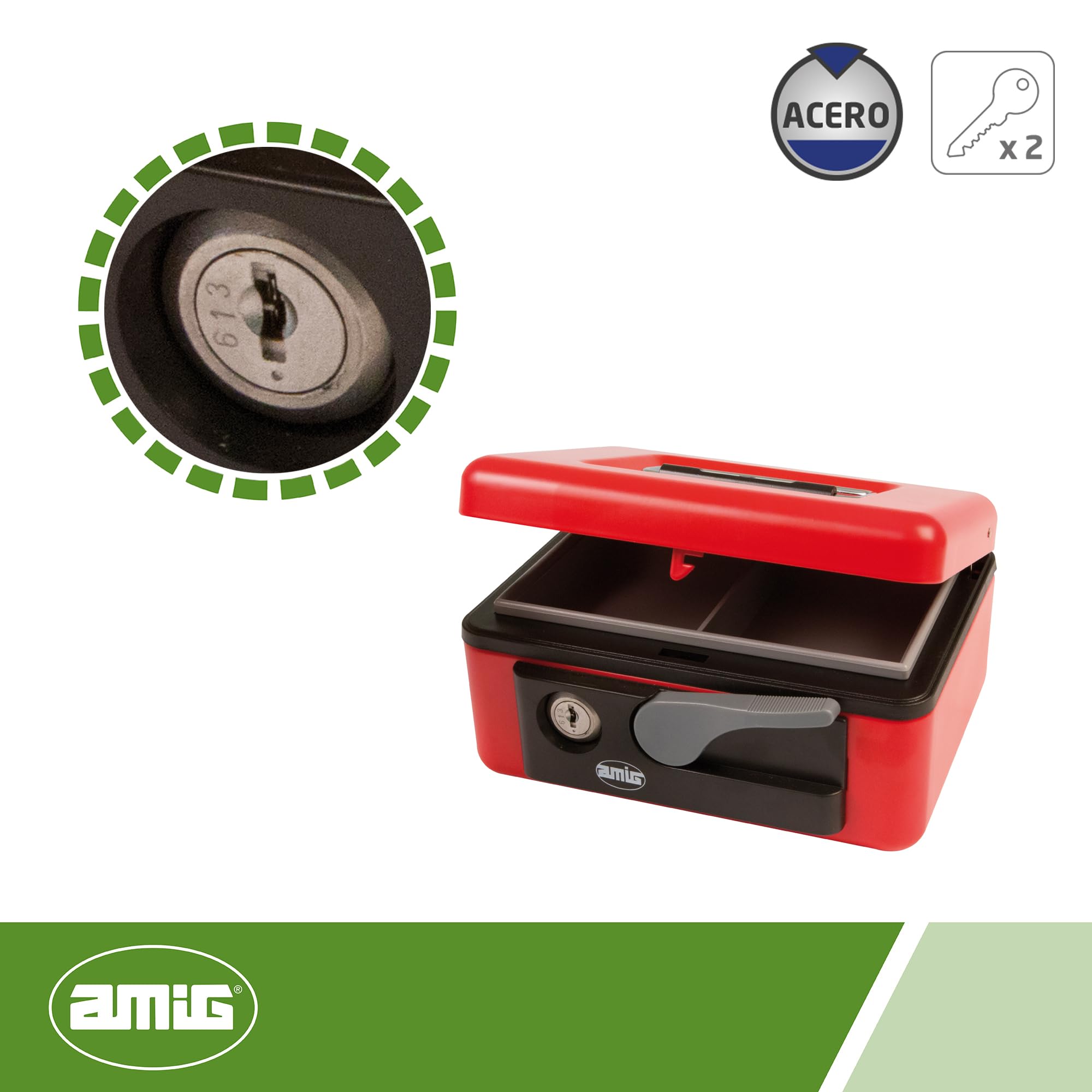 Amig 2205 - C.Flow Rates 2500-1-165x125 x 80 Red, Rot, 165 x 125 x 80 mm - Image 2