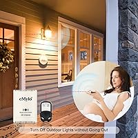 Vista 6 de eMylo DC 12V 2CH RF Relé inteligente Control remoto inalámbrico interruptor de luz puerta de garaje Abridor remoto 433Mhz transmisor con receptor