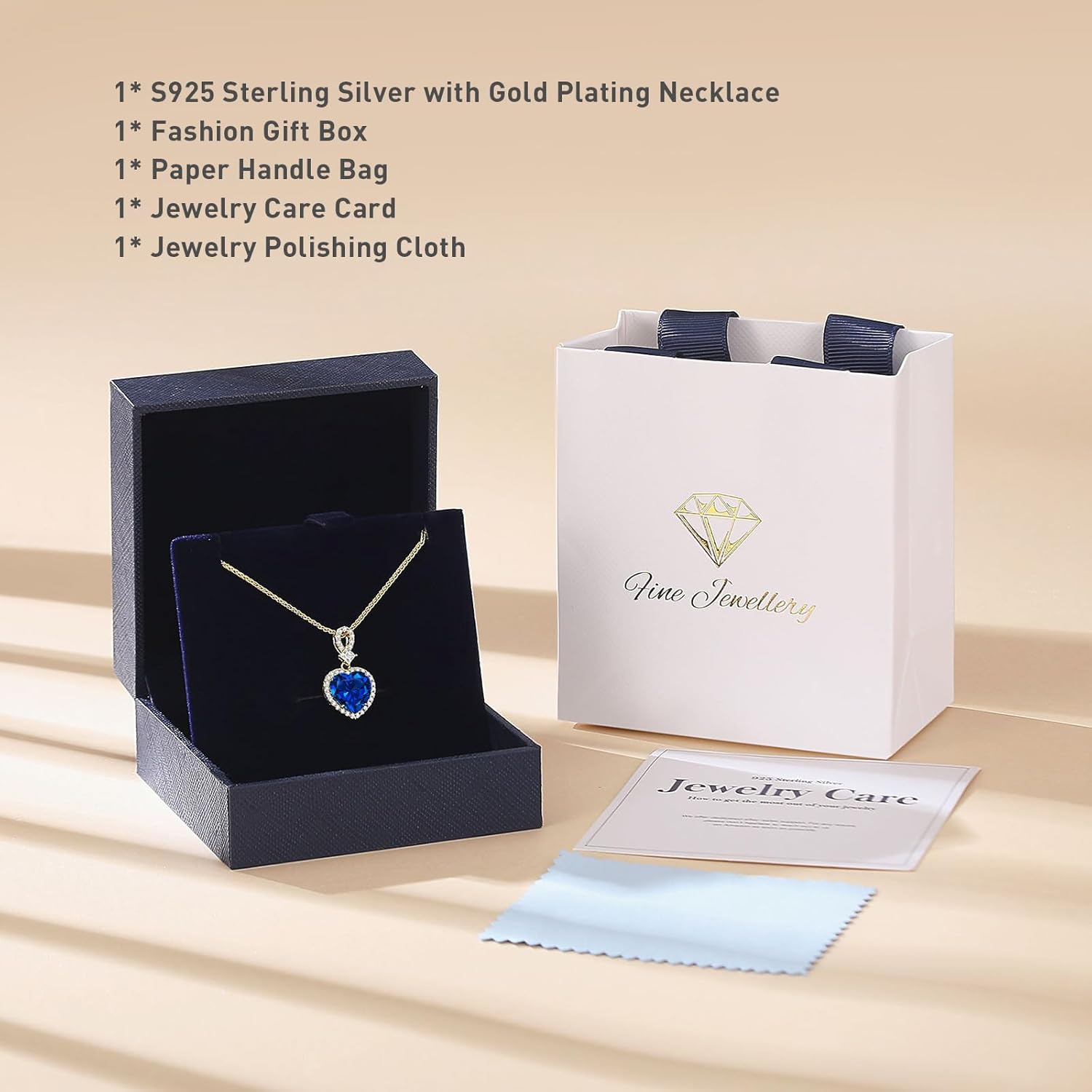 KRZ Heart Necklace for Women, 925 Sterling Silver with Gold Plated Jewelry for Wife Anniversary Christmas Birthday Gifts for Wife Girlfriend Mom Her, Valentines Mothers Day Present - Image 5