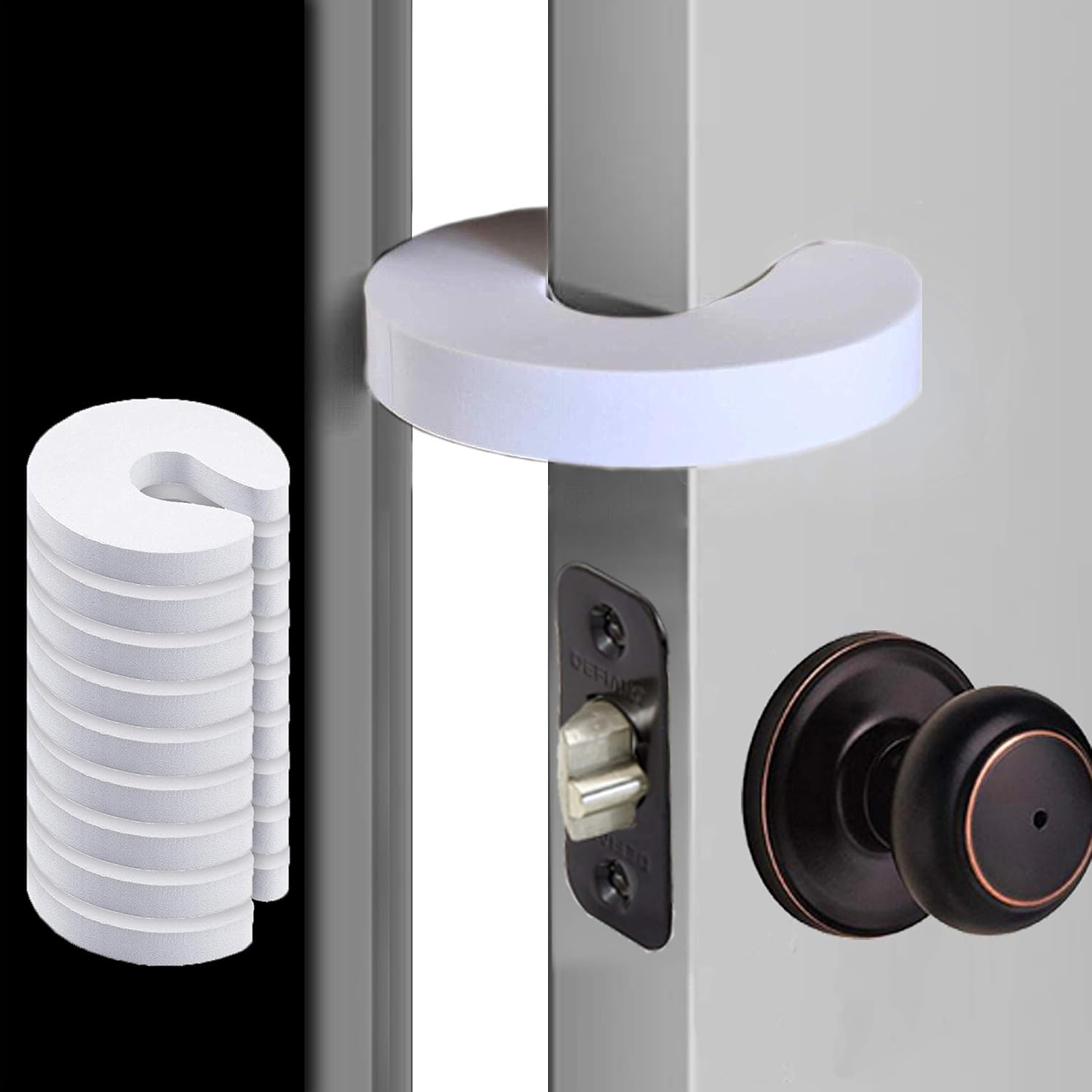 8 Pack Door Stopper Finger Pinch Guards Prevent Baby/Toddler