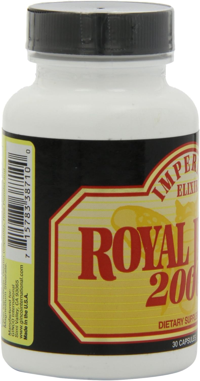 Imperial Elixir Royal Jelly, 2000 mg, 30 Capsules : Health & Household