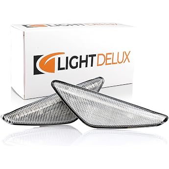 Replacement for 2 x LED side indicators mudguard indicator left right without error message compatible with BMW 3 Series E46 Coupe Cabrio V-17010327