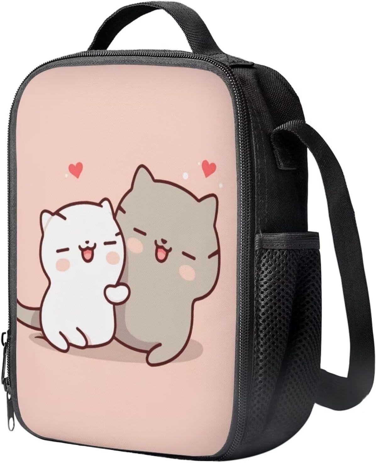 Flashideas Backpack School Set 3pcs Kids Backpack with Lunch Box Pencil Case Cute Cat School Backpacks Lightweight Casual Daypacks Gift for Girls Boys