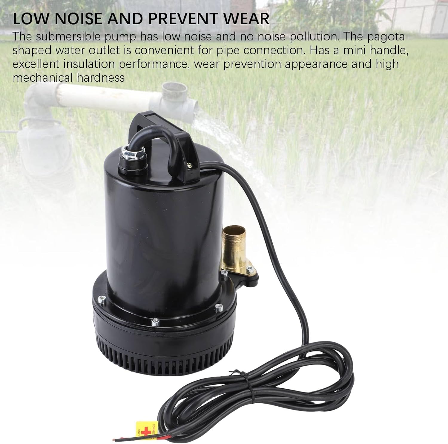 Fafeicy Direct Current Submersible Pump, 220W 12V Efficient Stainless Steel, for Garden and Farm Maintenance