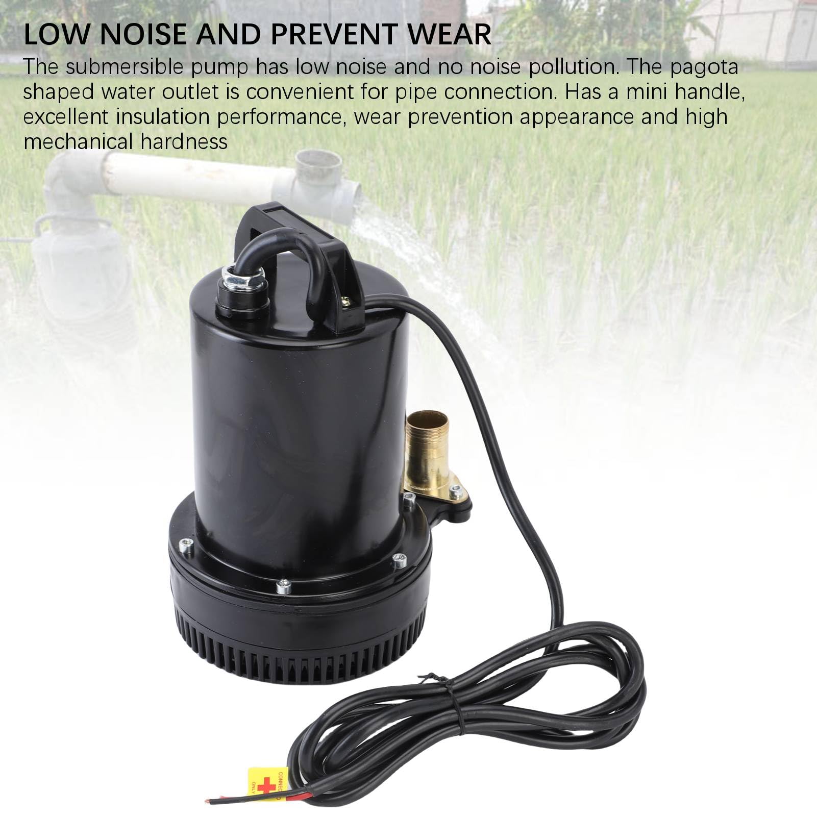 Bomba de Agua Sumergible de 220 W, Caudal de ³/h, Elevación de 26 Pies, Acero Inoxidable, bajo Nivel de Ruido, con Salida de 1 Pulgada, para Estanque, Acuario, Piscina Hidropónica, Jardín