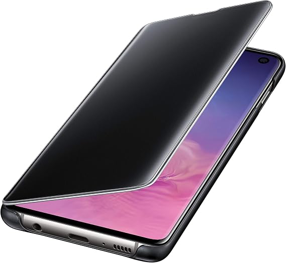 Samsung Galaxy S10 S-View Flip Case ، أسود