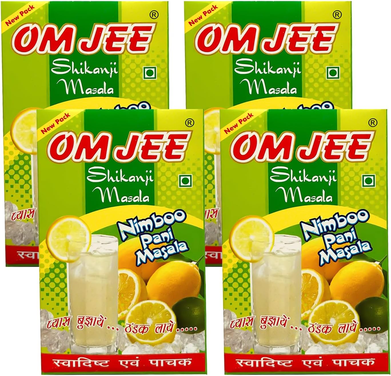 100% Natural Nimbu Pani Powder 400gm Shikanji Masala Perfect Summer time Beverage Pack of 4 x 100gm