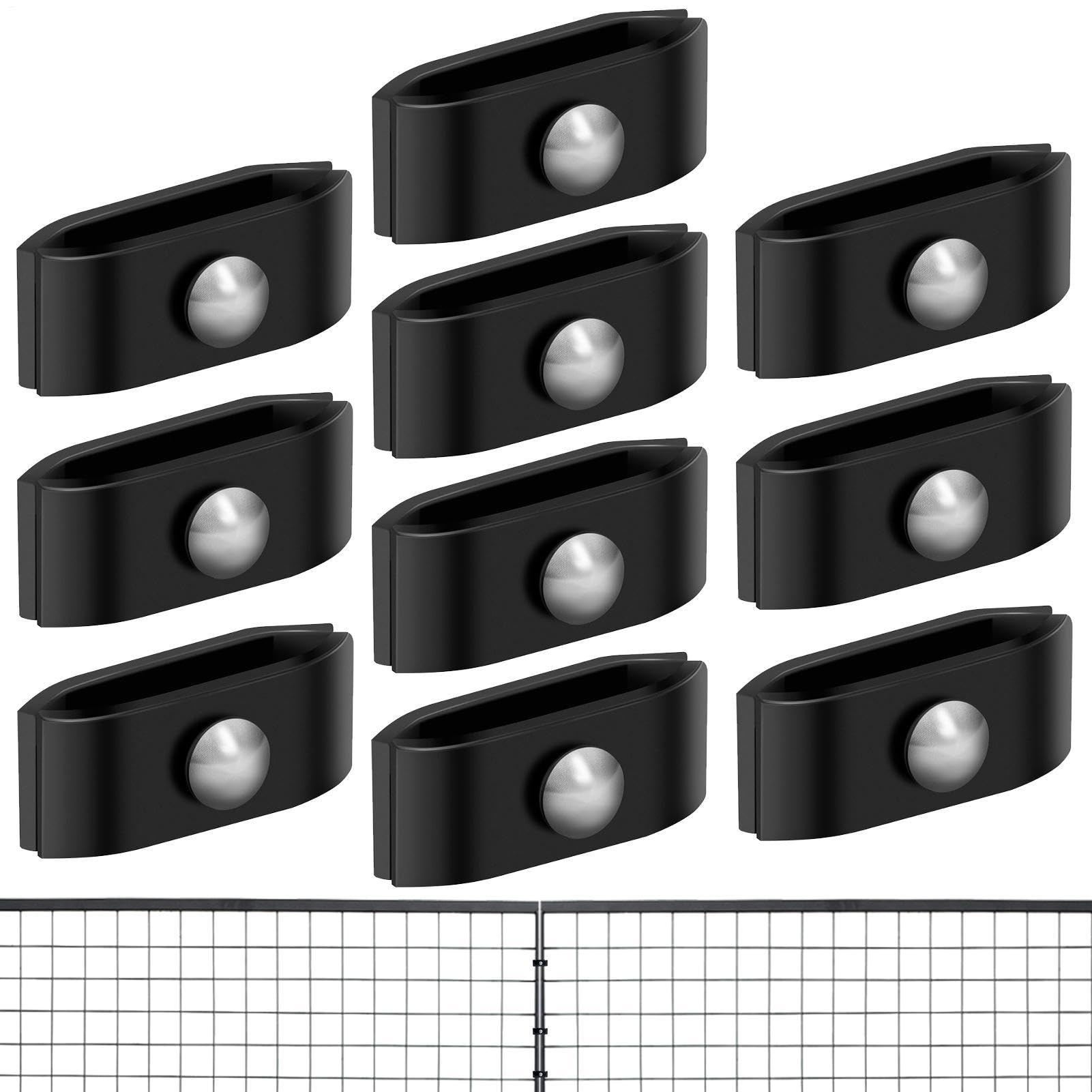 Connecteur de panneau de clôture anti-jeu pour angles de grillages de ferme