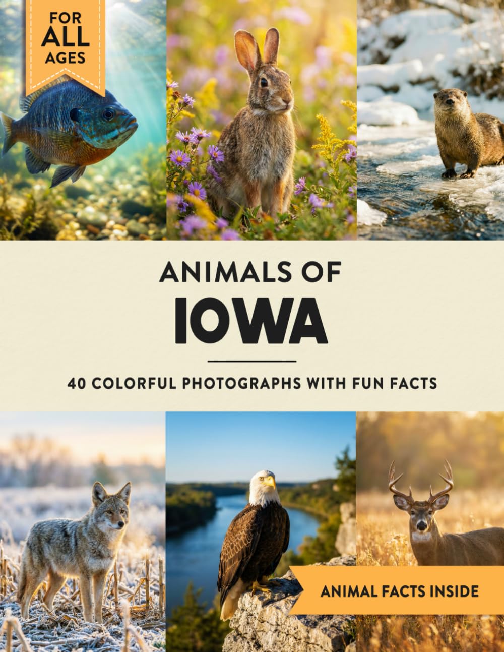 Animals of Iowa: Learn All About Hawkeye State Wildlife in a Fun Fact Picture Book for Kids and Adults