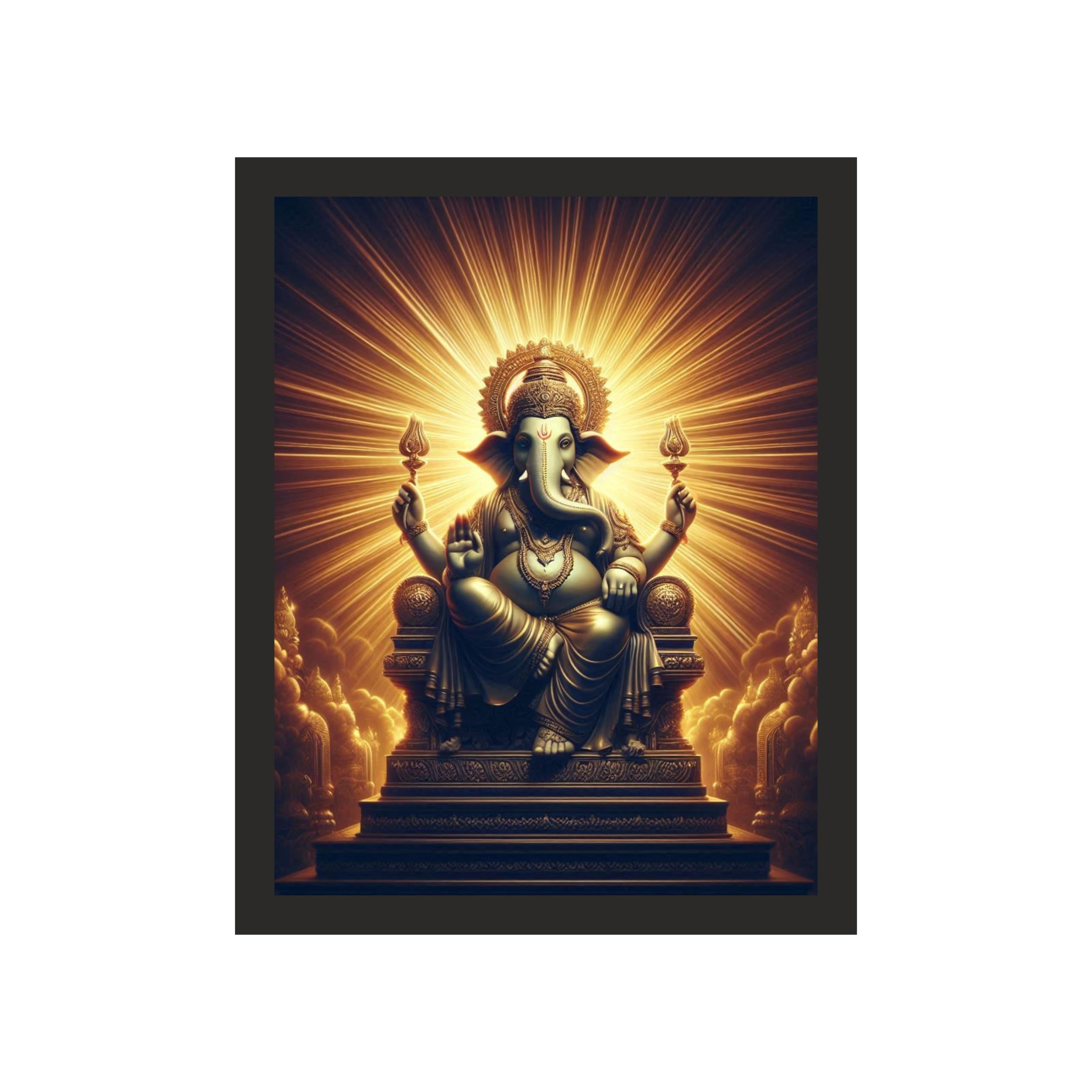 Divine Radiance Ganesha: 16x20