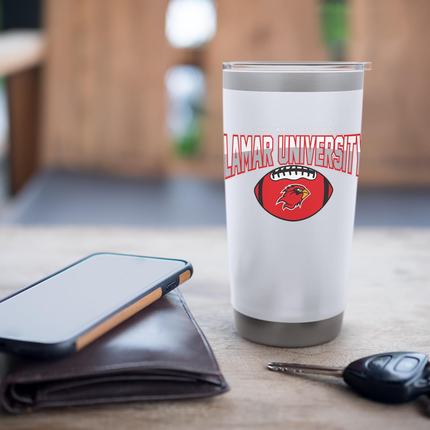 Lamar Cardinals | Official NCAA Merch | NCAFLMR05 Stainless Steel Insulated Tumbler
