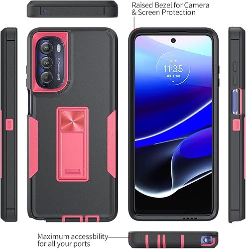 Miniatura 4 de SAWENO Funda compatible con Motorola Moto G Stylus 0.18 oz 2022, funda para teléfono Moto G Stylus 2022 0.18 oz, protección de cuerpo completo