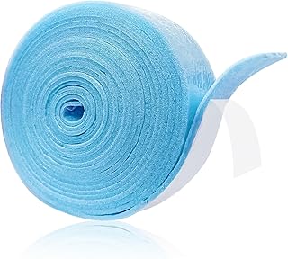 Randdämmstreifen - 50mm x 5mm x 10m - Randdämmstreifen Selbstklebend, Randdämmstreife für Ausgleichsmasse, Selbstklebend Randdämmung Behnfugenband für Fußbodenheizung Estrich Abdichtung