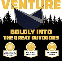 Vista 3 de Wise Owl Outfitters Hamaca de camping – Hamaca portátil de 500 libras con correas de árbol – viajes, mochileros, senderismo, equipo de campamento al