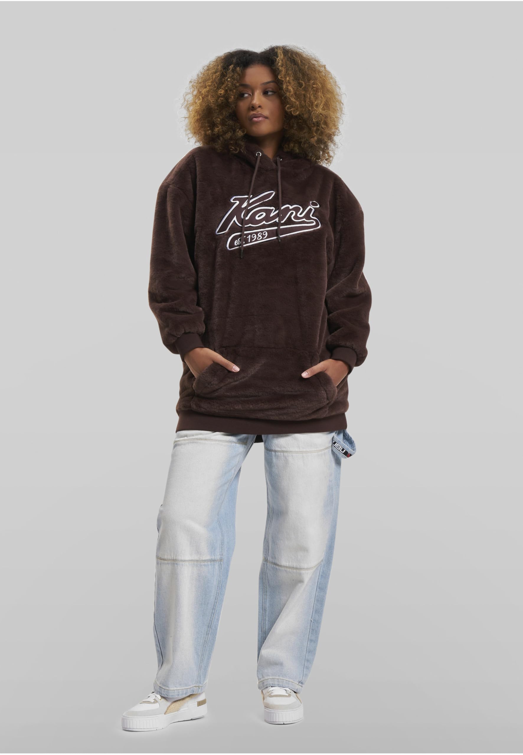 Karl Kani KW234-039-2 KK Varsity Robe à capuche végétalienne pour femme