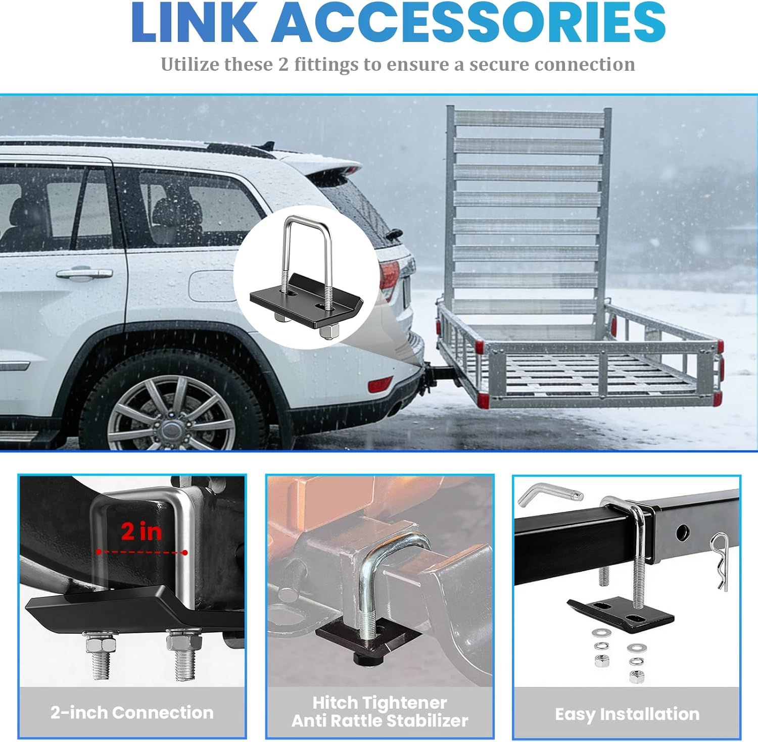 Heavy Duty Aluminum Cargo Carrier 50x29.5 Inches, 800LB Capacity Vehicle Cargo Basket with Ramp & Tie-Downs, Long-Lasting and Rust-Resistant for Trucks, SUV, Other Vehicle Types (Silver-)