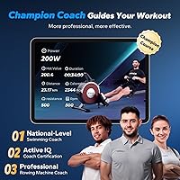 Vista 5 de MERACH Rowing Machines for Home, Magnetic Rowing Machine with 16 Levels, Rower Machine of Quiet Resistance, Dual Slide Rail with Max 350lbs