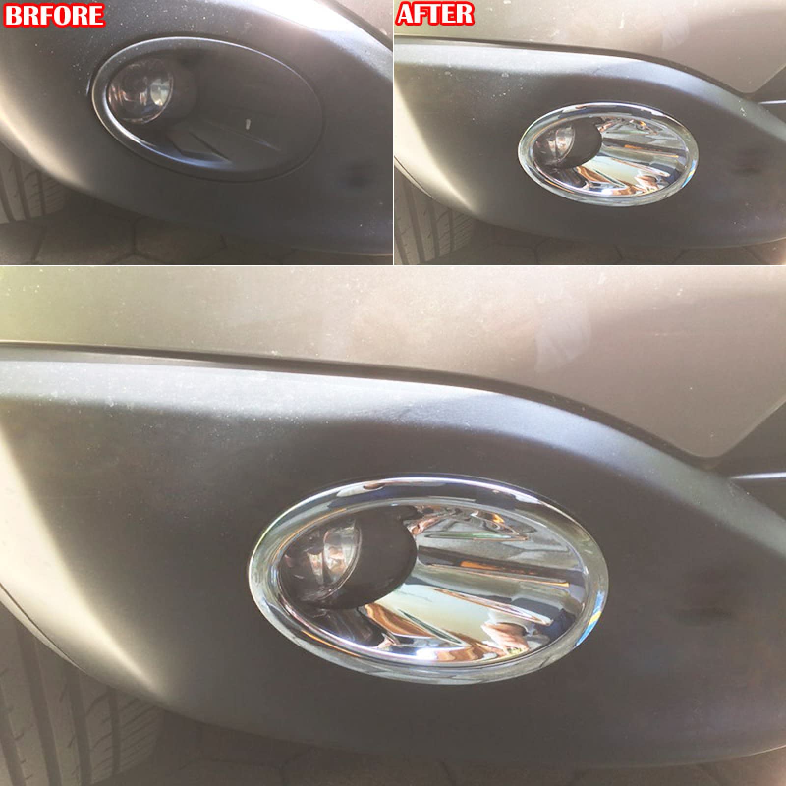 para Nissan Qashqai Dualis J10 2010-2013, Cubierta de luz antiniebla Delantera Trasera cromada ABS, embellecedor de Bisel superpuesto para lámpara Trasera
