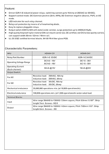 Miniatura 2 de Módulo enchufable de la retransmisión de potencia de la bobina 8-SPDT de la CADC 12V, 16A 250VAC30VDC