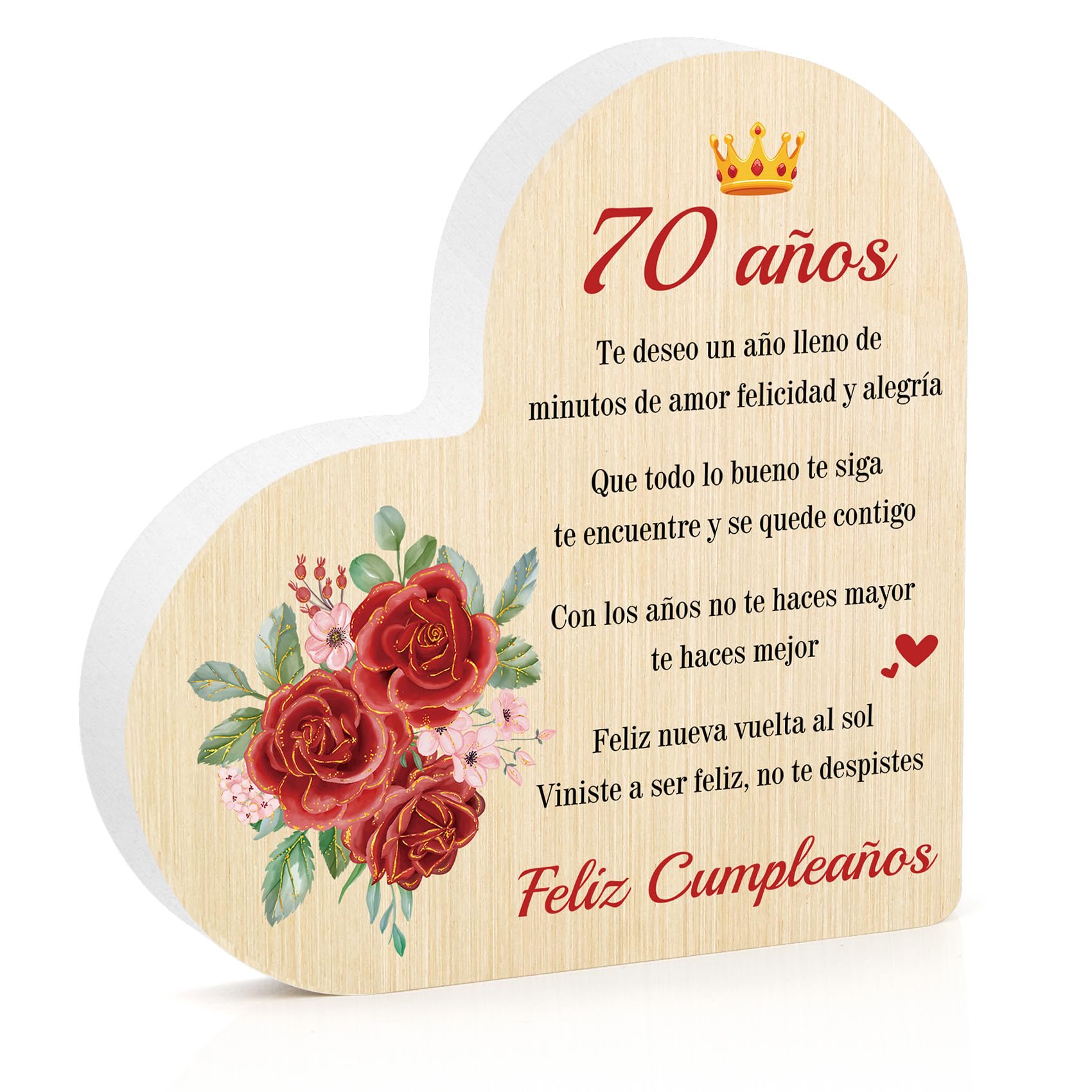Regalo Mujer 70 Años Decoración Mader Regalos Hombre 70 Años Regalos Cumpleaños Mujer Originales Ideas Personalizados Cumpleanos Calendario de Adviento Reyes Regalo Navidad Reyes